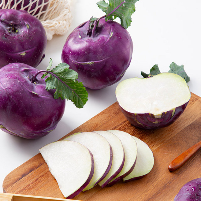 [미식한가] 내몸을 위한 아삭아삭 제주 콜라비 (가정용-대과), 1세트, 10kg