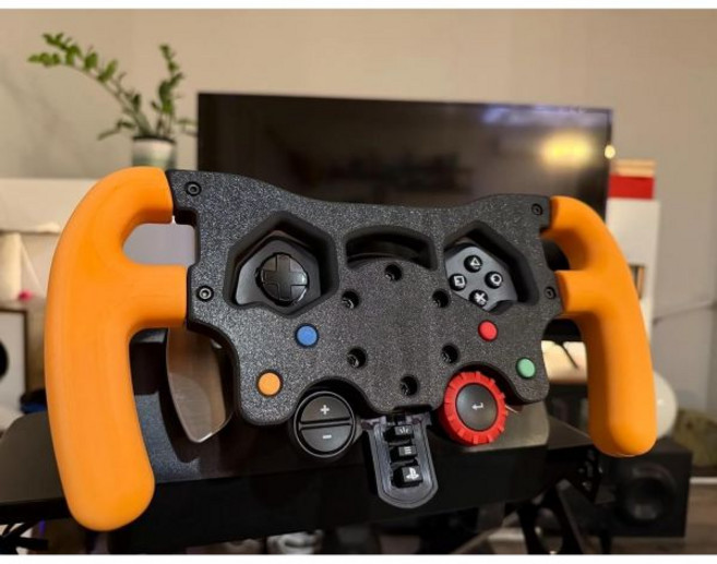 G29 G920 G923용 F1 레이싱 휠 모드 키트 시뮬레이터 업그레이드 인체공학적 컨트롤 및 퀵 인스톨 브래킷 심 레이서 또는 모터스포츠 애호가를 위한 선물 화이트 블랙, Yellow+black