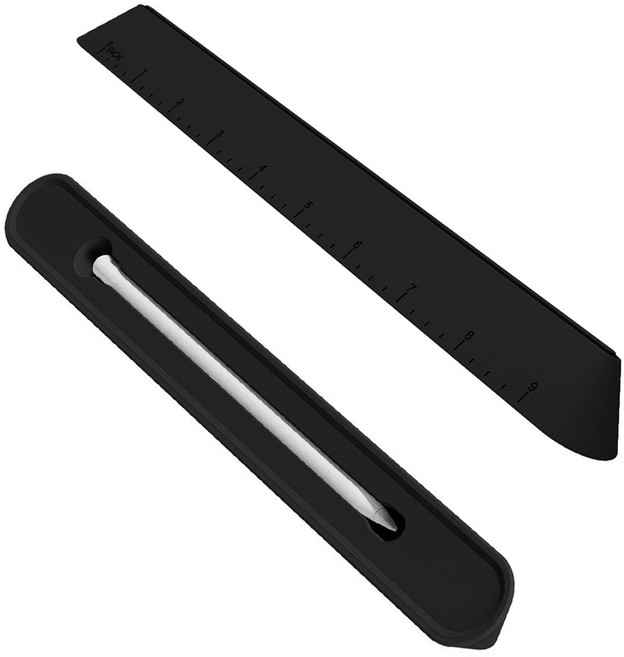 태블릿 노트북 실리콘 저각도 거치대 터치펜 수납, 1개, 블랙, triangle