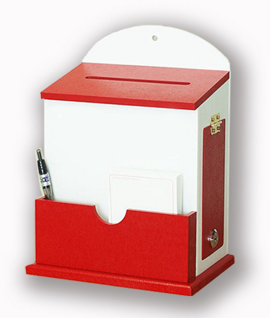 [원진엘앤비] 국산 우드 라운드 메모꽂이함(레드) 문구30여종, 문구없이