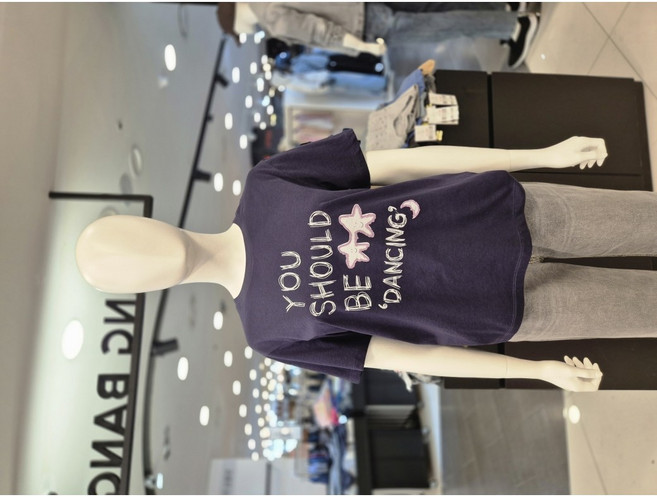 뱅뱅 여름 여성 캐주얼 레터링 반팔티셔츠 NTM529