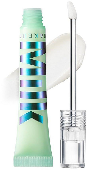 Milk Makeup Hydro Grip 히알루론산이 함유된 아이 프라이머 - 아이섀도우 + 눈 밑 컨실러용 클리어 메이크업 그립 수분 공급 및 피부 매끄러움 주름 방지