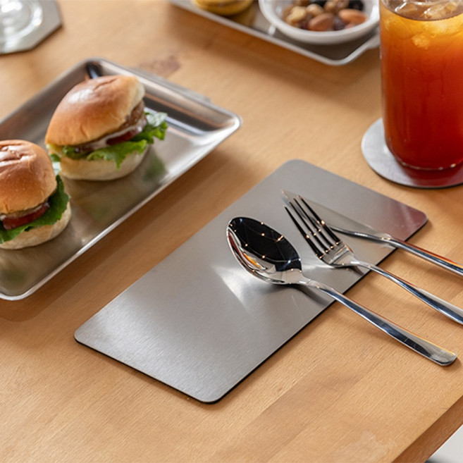 라인하임 디너 커트러리 코스터 받침대, 2개, 사각