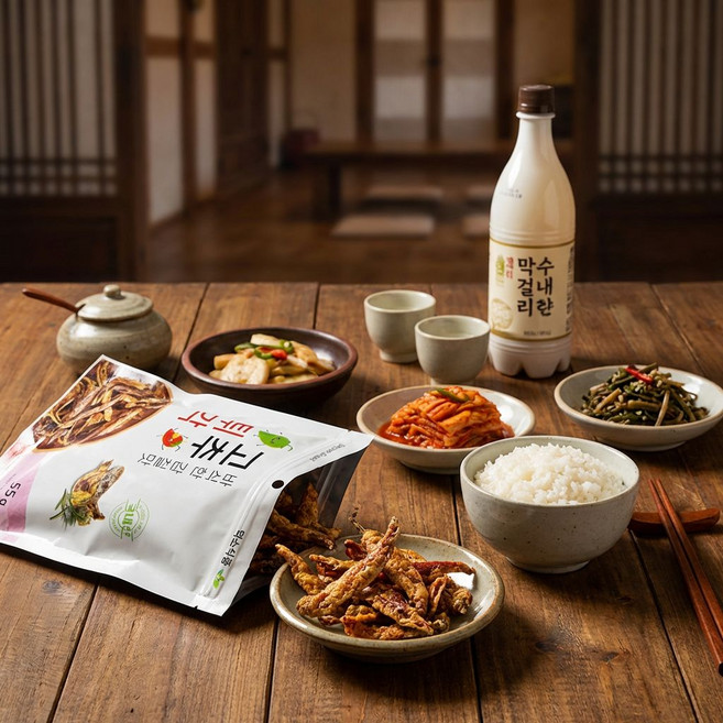 (덕소식품)바삭한 감칠맛 고추튀각 55g 술안주 반찬, 1개