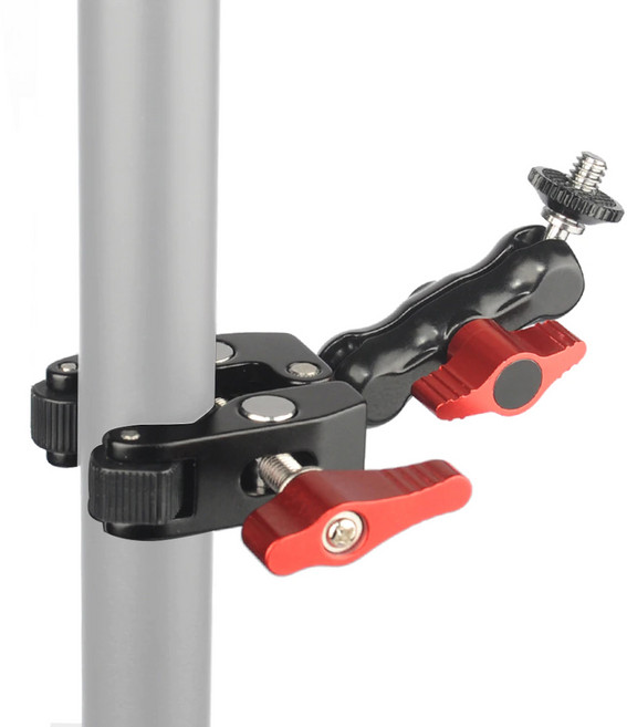 듀얼볼 헤드마운트 고프로클램프 죠스 고프로집게 고정 죠스마운트 호환, 듀얼볼헤드마운트, 1개