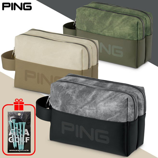 골프 파우치백 2단 T2 남성 여성 손가방 2026, 1개, 블랙