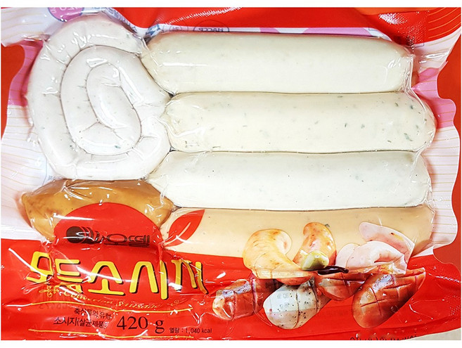 대량 모듬 프랑크소세지 420g/30개 업소용 벌크 햄, 오뗄 모듬소시지 420gX30, 420g, 1개