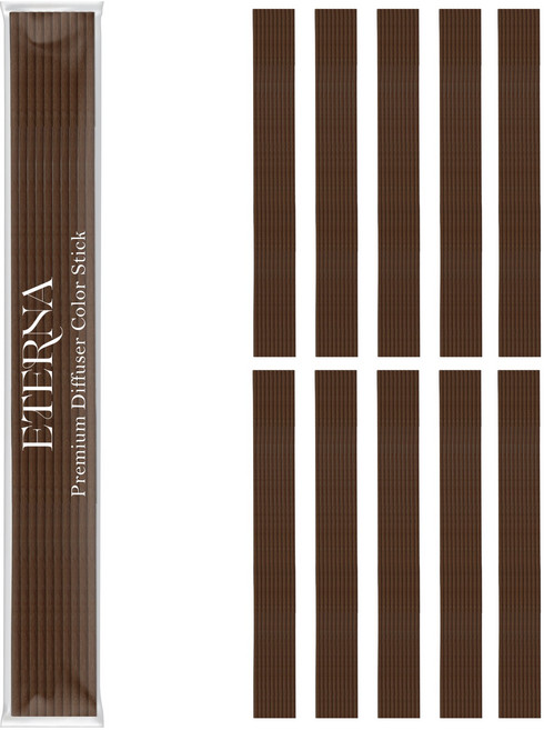에테르나 프리미엄 고밀도 디퓨져 컬러 섬유스틱, 브라운, 100개입, 1개