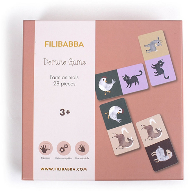 FILIBABBA, 1個, 厚紙多米諾接接樂