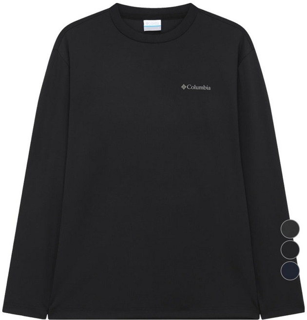 컬럼비아 남녀공용 라운드 긴팔 티셔츠 C64-YMD623