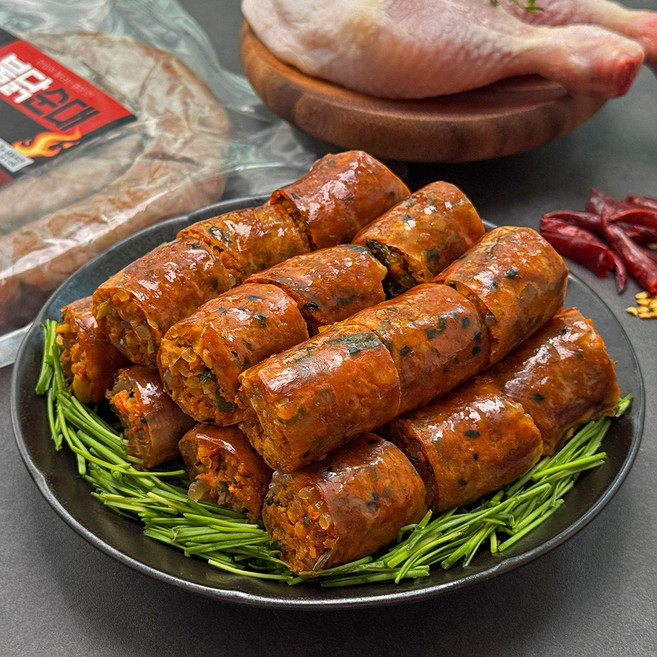 [귀빈정] 26년전통맛집 회심작 맛있게 매운 수제 불닭순대 500g, 2개