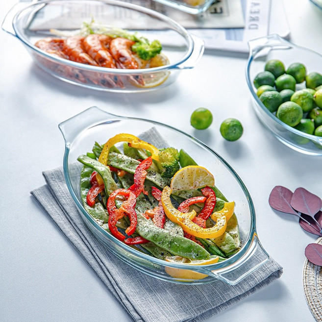 필품사 전자렌지용 오븐용 그릇 스파게티 파스타 그라탕 치즈 밥 용기, 원형 그라탕기, 1개