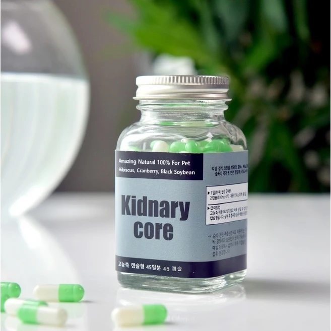 키드너리 코어 캡슐형 혈뇨 결석 방광염 슬러지 강아지 고양이 신장영양제, 45정, 신장, 1개 - 쿠팡