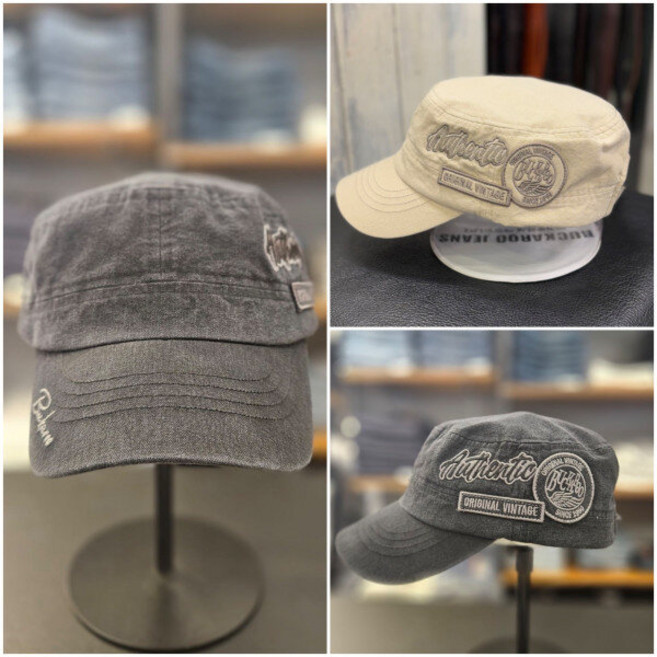 버커루 공용 자수 디테일 군모_US