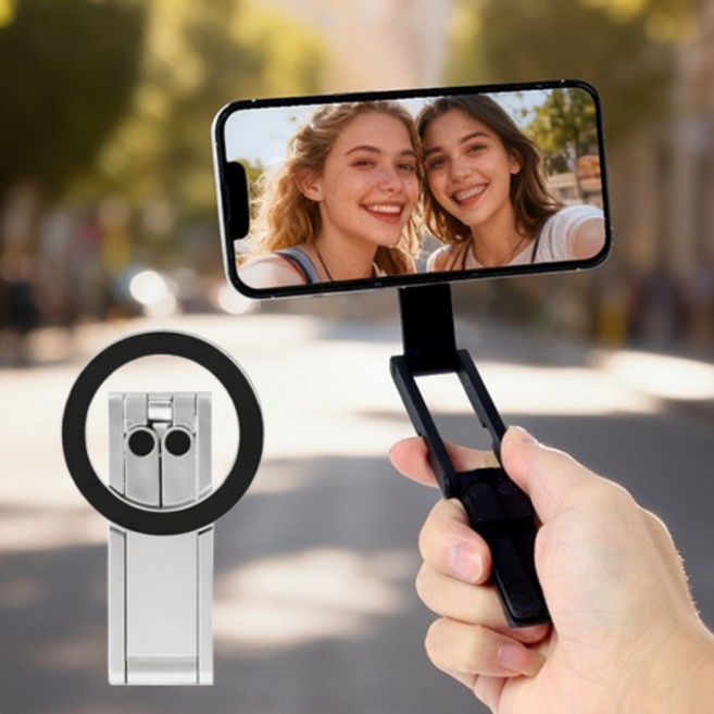 초슬림 초경량 핸드폰 맥세이프 삼각대, 1개, 실버