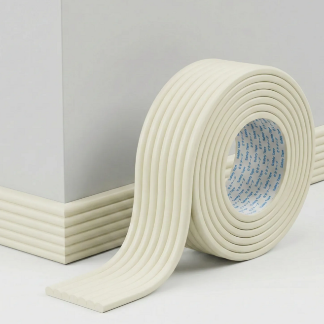 아워딜 충돌방지 걸레받이 보호대 5M, 1개, 화이트