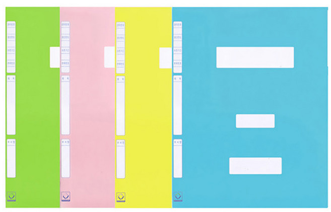 오피스존 정부화일 A4 MB, 노랑, 20개