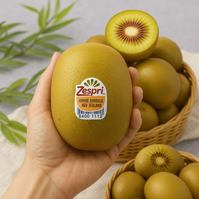 [항공직송! 4월 15일 2차 수입!] 뉴질랜드 제스프리 왕점보(155g) 골드키위(왕점보 특대과 대과), 1박스, 특대과 골드 키위 3.2kg(130g내외) 25과