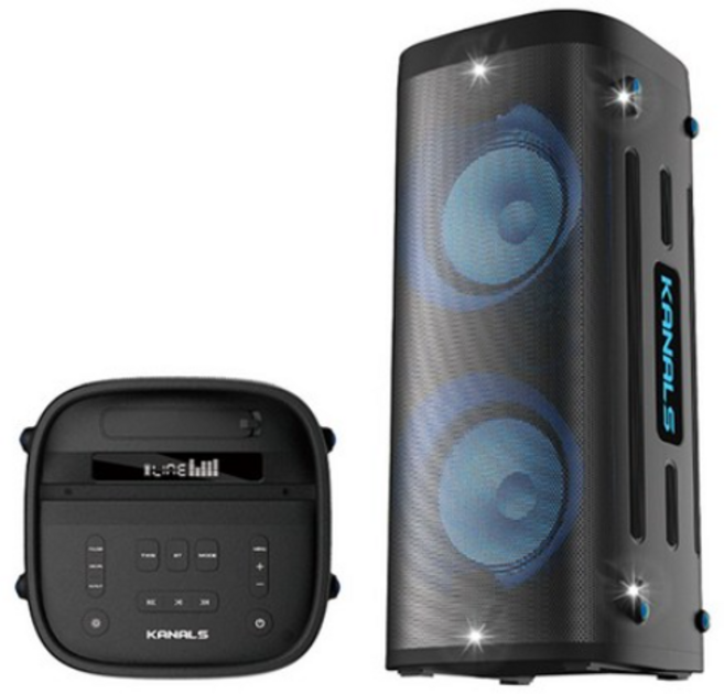 카날스 포터블 블루투스 충전 이동식 앰프 더블우퍼 스피커 300W, BTS-8800 (400W)