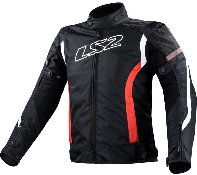 바이크자켓 오토바이 사계절 라이더 라이딩 자켓 LS2 GATE, 블랙레드