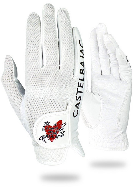 까스텔바작 논슬립 메쉬 여성 양손 골프장갑 CSW-175, 1개