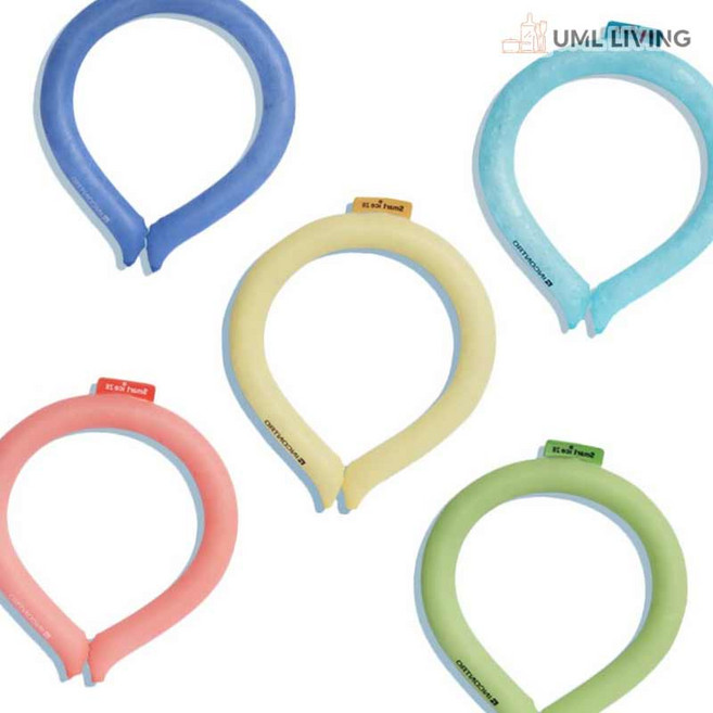 폭염대비 스마트 아이스 넥쿨러 폭염탈출 체온조절, 분홍, 분홍_S