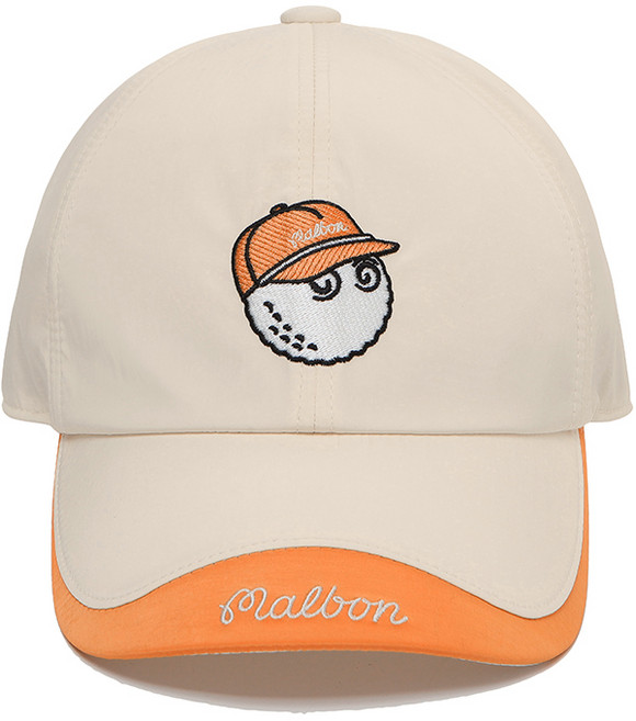 rigiu 골프 모자 아웃도어 스포츠 캐주얼 스냅백 방풍 자외선 차단 자수 썬캡, 오렌지색