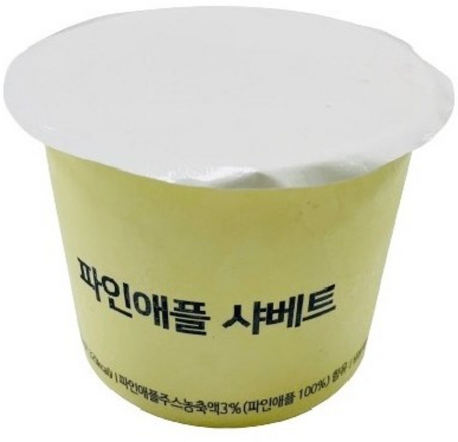 [350ml] 뚱 파인애플 샤베트 / 박스24팩, 24개, 350ml