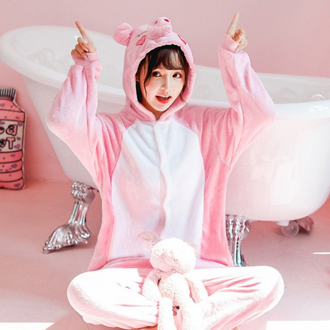 말랑마쥬 인싸템 커플 동물잠옷 캐릭터 파자마파티 반티