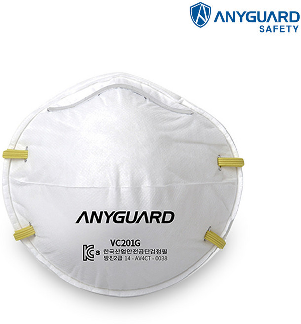 애니가드 방진마스크 일반형 2급 VC201G, 1개, 단품