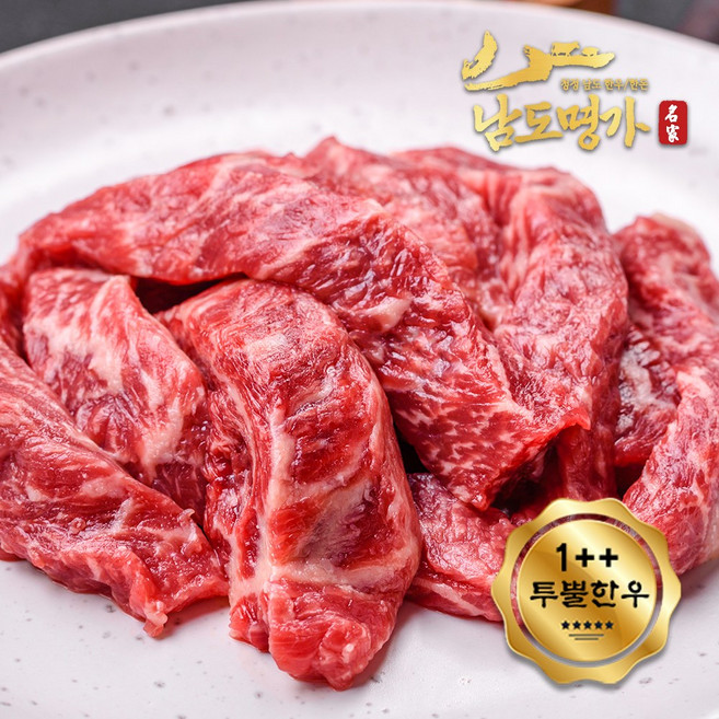 [남도명가] 1++투뿔 한우 갈비살 (400g/구이용), 1개, 400g