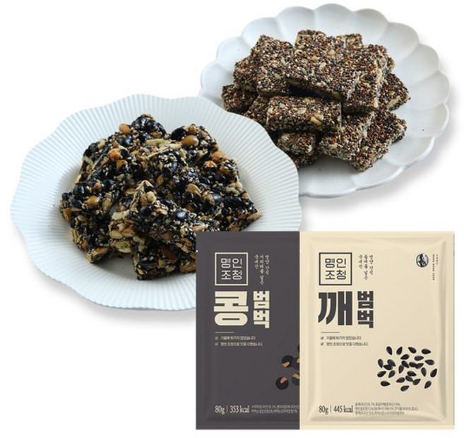 강봉석조청 콩범벅 6봉 + 깨범벅 6봉 (총 96개), 1세트, 960g