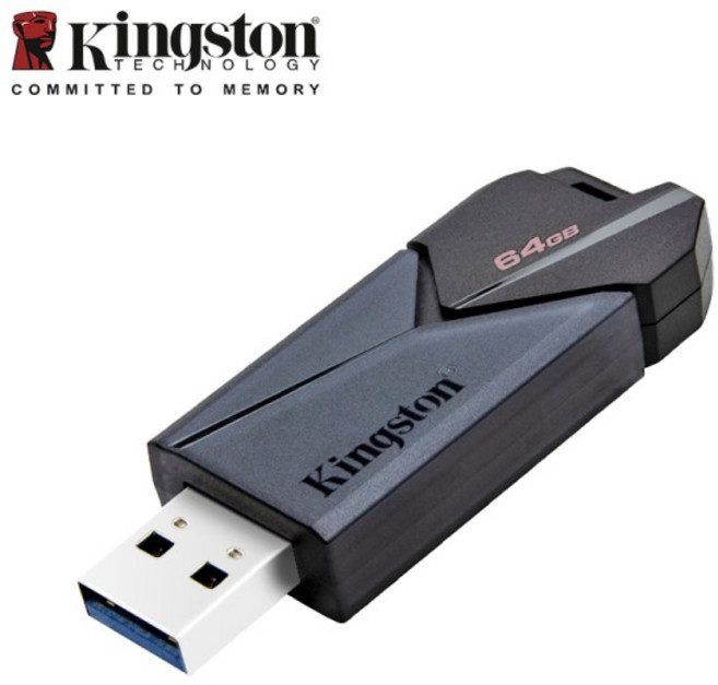 Kingston DataTraveler 엑소디아 오닉스 USB 플래시 드라이브 컴퓨터용 3.2 1 세대 펜 블랙 DTXOM 64GB