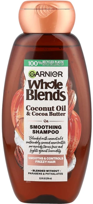 가르니에 홀 블렌즈 스무딩 샴푸 코코넛 오일 & 코코아 버터 370ml (12.5 fl oz) GNR-45938 - 쿠팡