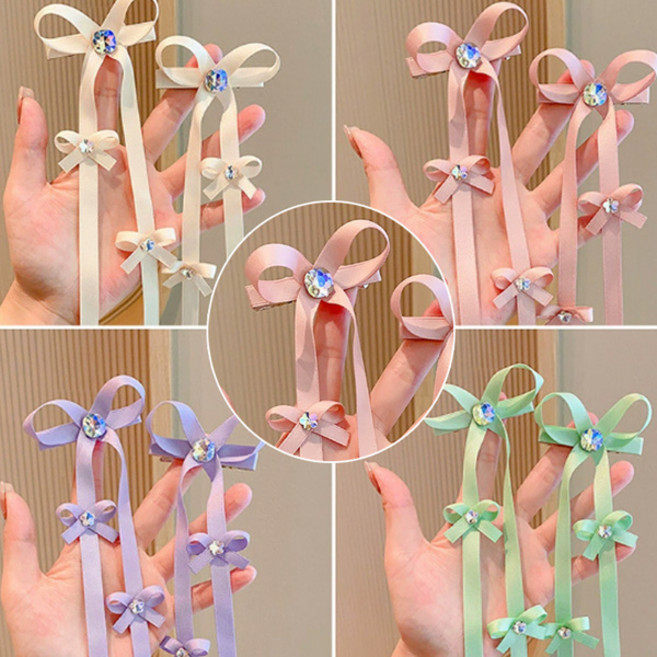 유후 롱 스트랩 큐빅 집게핀 한쌍세트 (H-C-36)