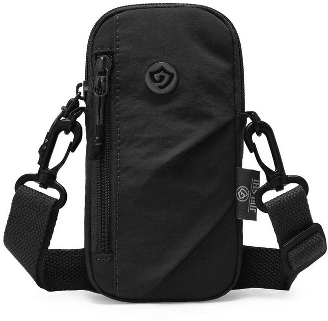 迷你小包包手機包 女 單肩斜挎散步包, 經典黑, 1個