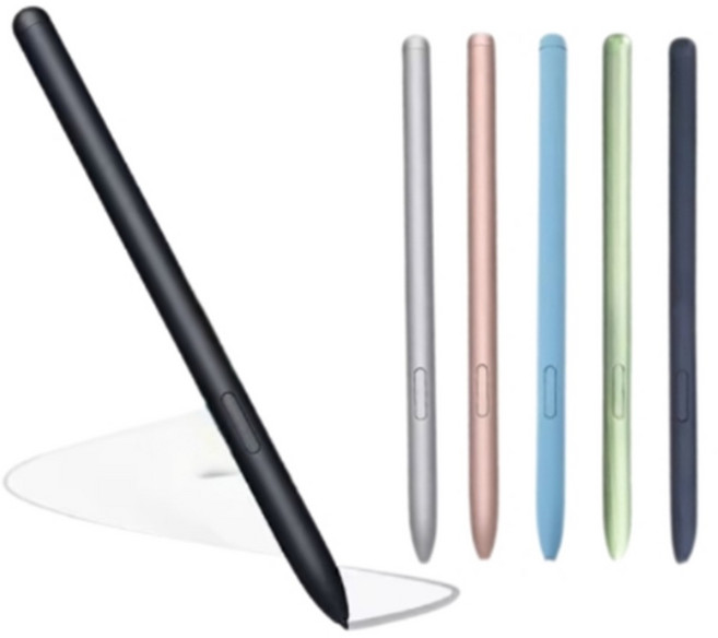 갤럭시탭 전용 S펜 호환용 태블릿 스마트폰 노트 터치펜 구몬학습 밀크티펜, 2개, 화이트