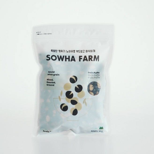 국산 쥐눈이콩 약콩 뻥튀기 500g 검은콩볶음, 1개