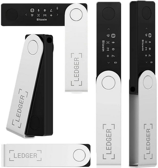 Ledger Nano X 하드웨어 지갑 암호화폐 관리 공식정품 보증 확인가능 새제품 미개봉, 1개