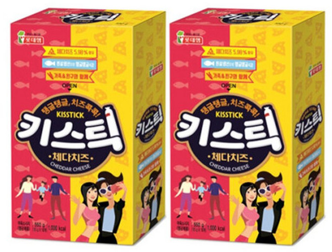 롯데 키스틱 550g(55gX10개입) 2개, 55g