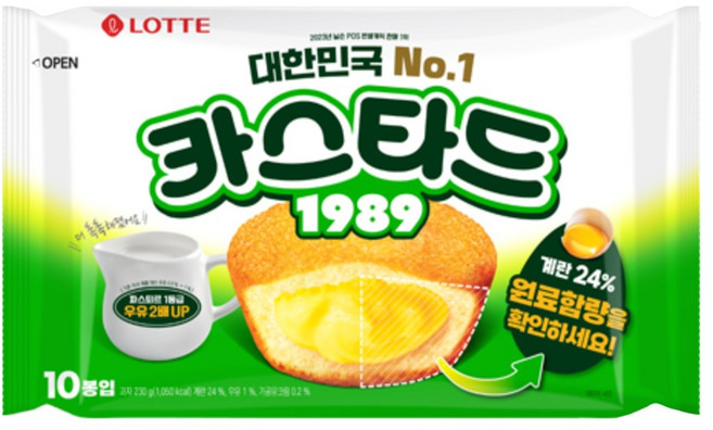 롯데카스타드 오리지널, 230g, 2개