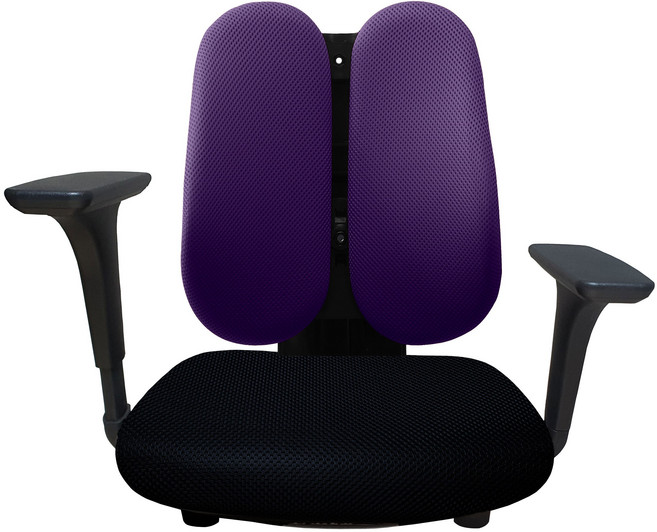 체어민 CM006 국산 5단 높이조절 팔걸이 좌식의자 듀얼 등받이 기본형 발포방석, 12.퍼플_메쉬(006BK26PP)
