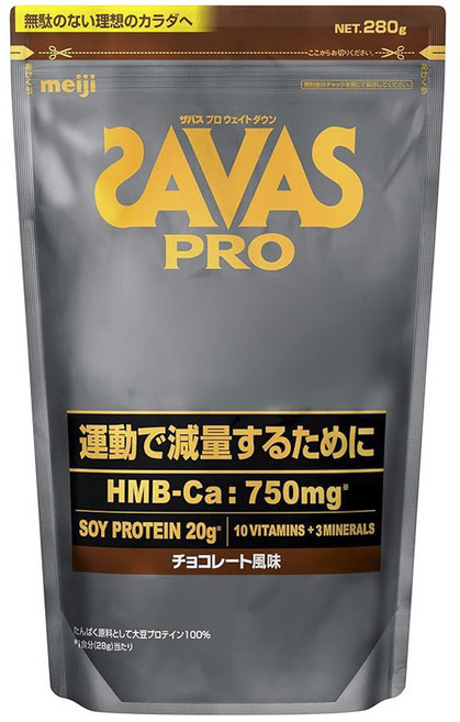 meiji 明治 SAVAS Pro纖活大豆蛋白粉 巧克力口味, 1包, 280g