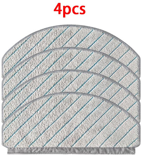 Ecovacs Deebot T10 N20 Pro Yeedi C12 C12 Pro Plus 청소 로봇 진공 청소기 빨 걸레 천, 4개