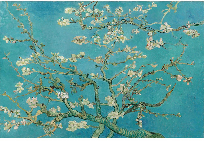 코나 주방아트보드 주방 벽 타일 셀프 인테리어 기름튐방지 고흐 - 꽃피는 아몬드나무, 1개