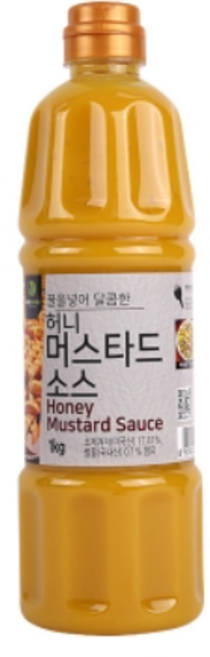 상세설명참조 이슬나라 허니머스타드 소스 1kg, 5개