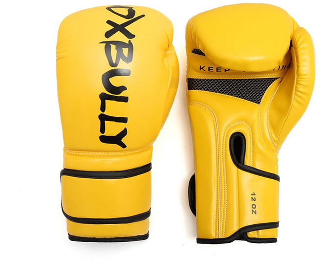 파워 복싱글러브 권투글러브 킥복싱 트레이닝, 4oz, 옐로우, 1개