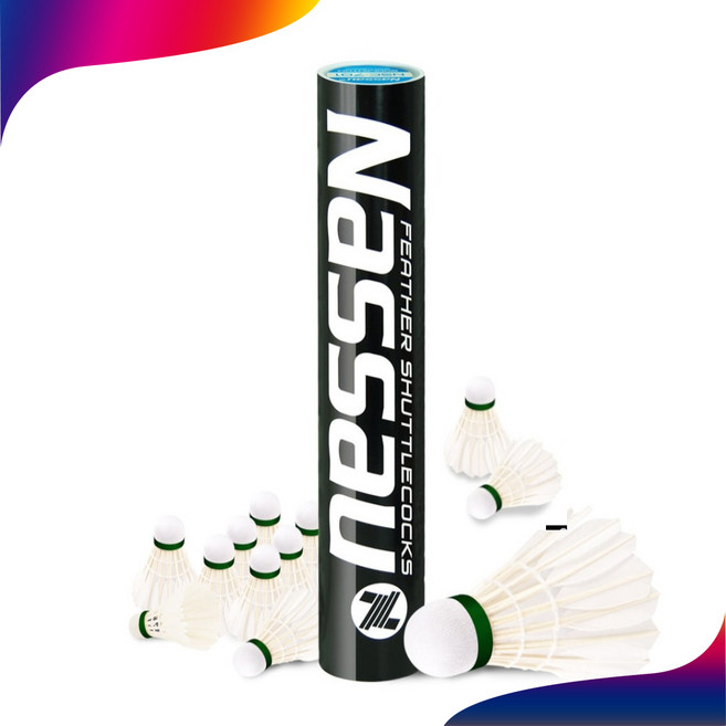 낫소 깃털 셔틀콕 12입 NSC701 알파 7g 동호회 일반용 연습용 alpha, 1세트, 12개입