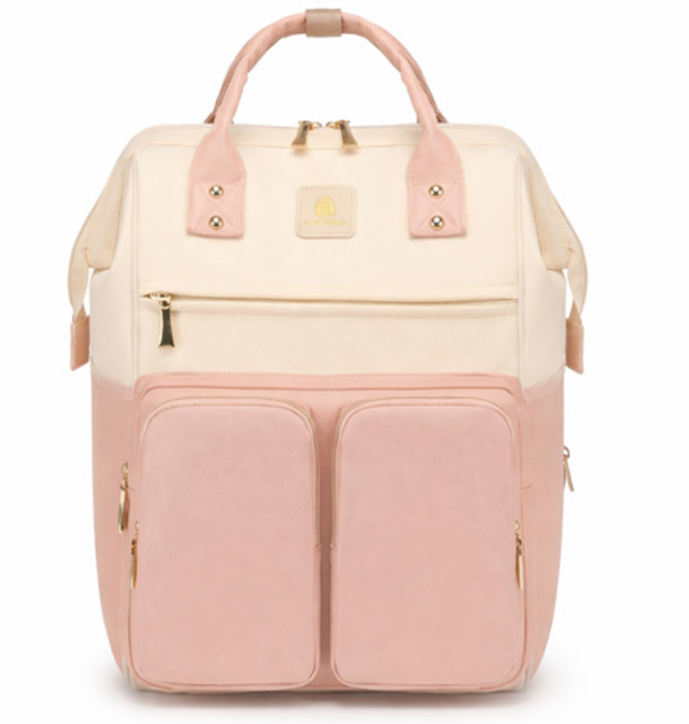 소프트휴 기저귀 가방 다용도 대용량 보온보냉 방수 유모차고정 수납 가방 백팩, 베이비핑크