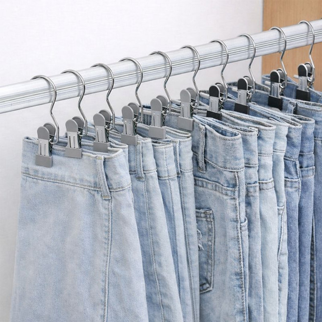 다온이네 자국없는 논슬립 구김방지 바지걸이 치마걸이, 20개, 그레이